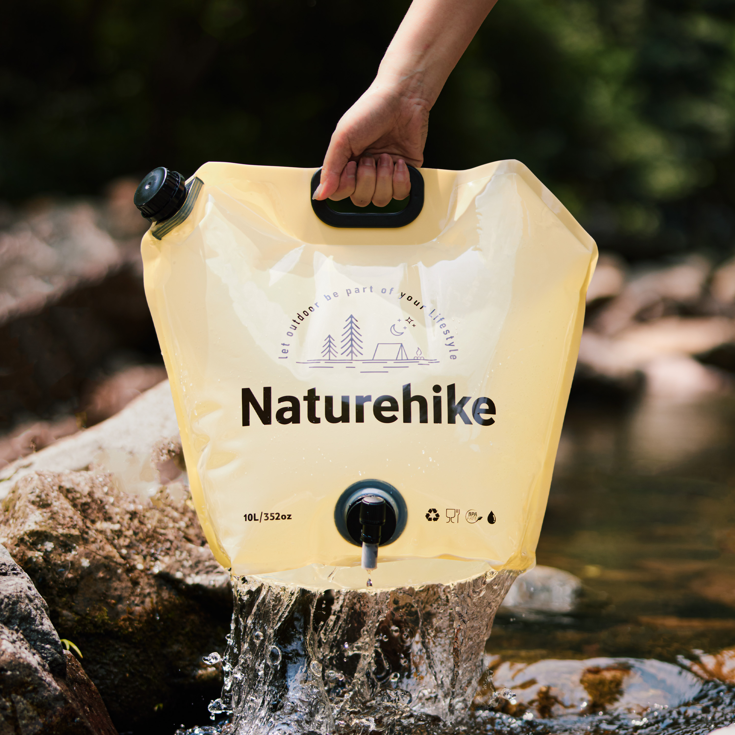 Naturehike vak na vodu s kohútikom 138g - modrý